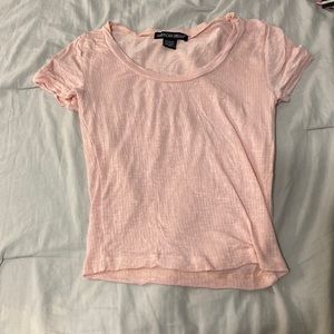 Light pink soft tee shirt. Size xs. Brand is American dream